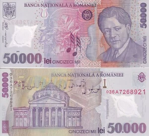Romania 50000 Lei 2003 P 113a Polymer UNC - Picture 1 of 1