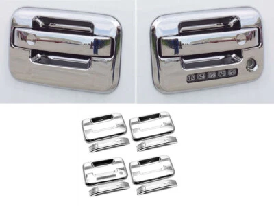 Cubierta de manija cromada de 4 puertas con teclado para Ford F-150 F150 2004-2014 Foto 1 de 4