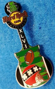 AMSTERDAM SUPER BOWL FINAL XLVI 12 FLAG HELMET GUITAR SERIES Hard Rock Cafe PIN - Picture 1 of 1