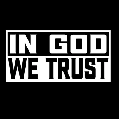 IN GOD WE TRUST Religious Decal Scripture Christian Truck Jeep Camper Wall Art - Image 1 of 4