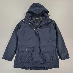 Chaqueta impermeable MUSTO para mujer azul marino 18 Reino Unido acolchada BR1 vela con capucha - Imagen 1 de 10