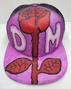 Airbrush Colors 80s 90s Flashbacks Red Rose D M Trucker Adjustable - Picture 1 of 2
