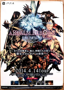 Final Fantasy XIV: A Realm Reborn RARE PS3 51.5 x 73cm Japanese Promo Poster #5 - Picture 1 of 1