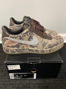 Nike Air Force 1 LW Python Leather 577657 200 Downtown SZ11 Premium Rare Uptown - Picture 1 of 9