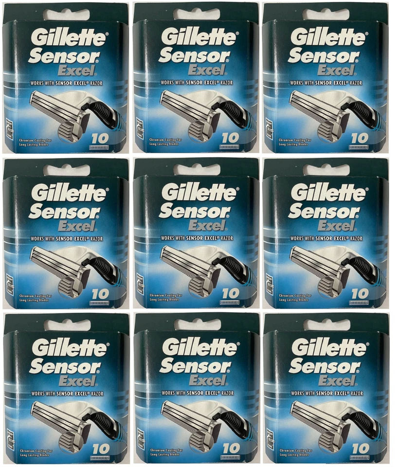Gillette Sensor Excel Razor Blades - 90 Cartridges - Image 1 of 1