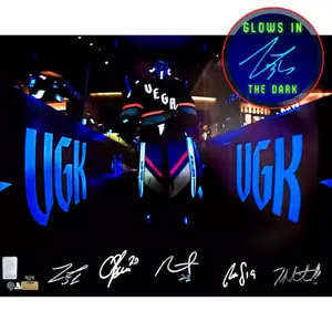 Vegas Golden Knights Reverse Retro Glow in the Dark 16x20 Foto #D/25 IGM COA - Foto 1 di 9