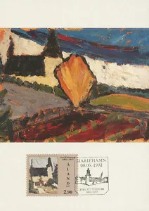 Aland Finland 1992 Maxi Card nr 8 - Painting - Landscape - Joel Petterson - Art - Picture 1 of 2