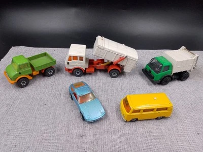 SIKU TONKA Konvolut Autos VW Bus LKW Müllauto Tlws. Defekt, Unimog,Benz, Porsche - Bild 1 von 4