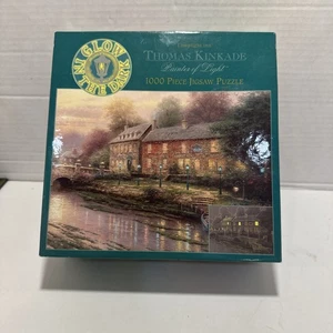Lamplight Inn Thomas Kinkade Puzzle 1000 Piece Glow In The Dark. Used - Picture 1 of 5