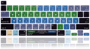 Recubrimiento de cubierta de teclado Serato DJ atajos teclas de acceso rápido para Macbook Pro 16 pulgadas A2141 201 - Imagen 1 de 12
