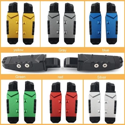 CNC Rear Footrests Pedal Pads Foot Pegs For Suzuki GSXR600/750 GSXR1300 Hayabusa - Image 1 of 4