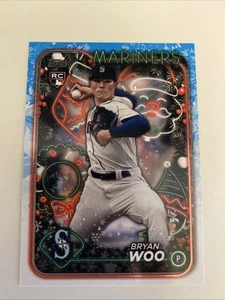 2024 Topps Holiday Bryan Woo Rookie #193 Seattle Mariners  - Picture 1 of 2