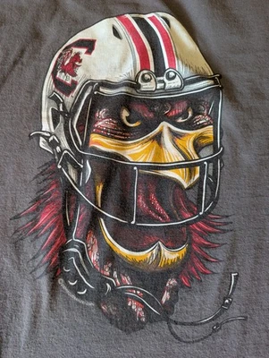 South Carolina Gamecocks Hyper Realistic Rowdy Grey Long sleeve shirt - Image 1 of 4