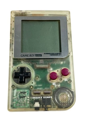 Nintendo Gameboy Game Boy Pocket Clear Skeleton Famitsu Limited Model F with Box - Image 1 of 4