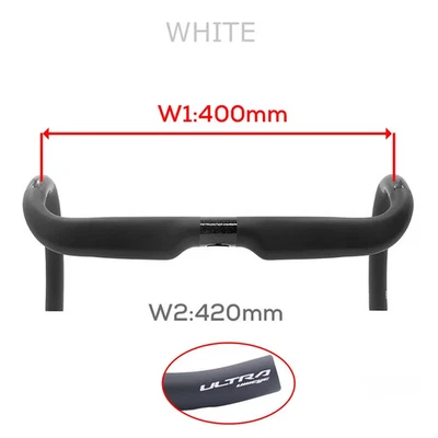 Manillar de Carretera 360/380/400/420mm Mate Cables Completamente Integrados Manillar de Grava Foto 1 de 4