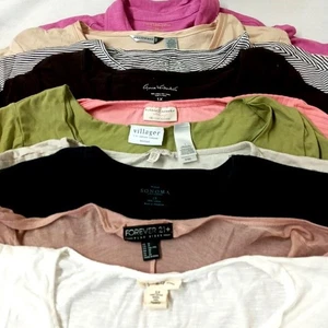 1X Gloria Vanderbilt Sonoma Boobie Brooks Stil & Co T-Shirts Tops 10 Paket - Bild 1 von 13