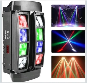 ✅ Moving Head Light 120W 8 LED Mini Spider Bühneneffektlicht DMX DJ Partylicht - Bild 1 von 7