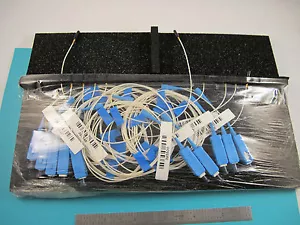 RADIALL FRANCE FIBER OPTICS CABLE LOT OF 10 PIECES PIGTAIL SC GLASS SEAL - Picture 1 of 3