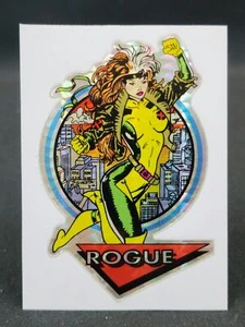 MARVEL UNIVERSE 1992 IMPEL #64 ROGUE VENDING MACHINE X-MEN STICKER CARD - Picture 1 of 2