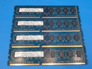 LOT OF 4/ Hynix 4GB 2Rx8 PC3-10600U-9-10-B0 HMT351U6BFR8C-H9 N0 AA - Picture 1 of 3