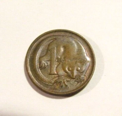 Moneda de 1 centavo Australia 1969 planeador cola pluma Foto 1 de 4