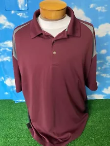 Polo Grande Slam XXLT XXL 2XL Borgogna C33 - Foto 1 di 6