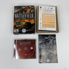 RARE 2002 Big Box Battlefield 1942 PC Windows CD Game - Two Disk Set - GOTY