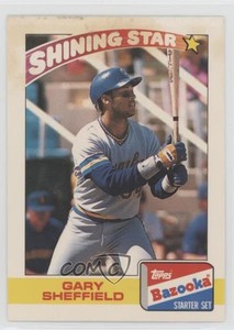 1989 Topps Bazooka Shining Stars Gary Sheffield #19 Rookie RC