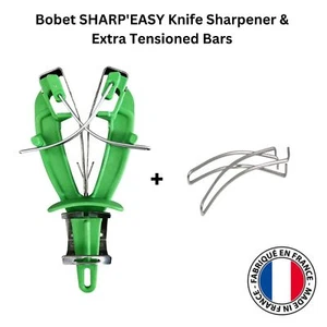 BOBET SHARP'EASY Butchers Knife Sharpener Extra Pair of Tensioned Bars - Green - Picture 1 of 4