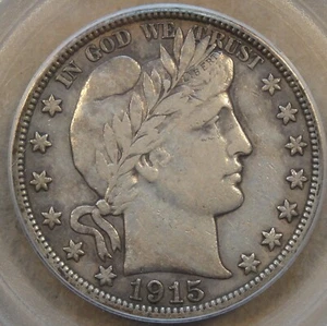 1915 Barber Half Dollar 50c PCGS Certified VF35 - Picture 1 of 4