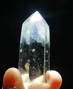 Lemurian "Blue Angel Feathers" Quartz Natural Point Crystal Rough Healing - Picture 1 of 8
