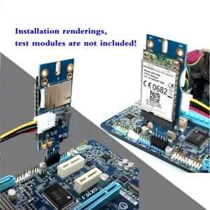 Mini PCI-E to USB Adapter with SIM Card Slot for 3G 4G WWAN/LTE Module Test card - Picture 1 of 12