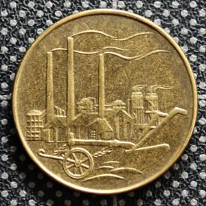 1950 A German 50 Fifty Pfennigs Aluminum Bronze Coin KM# 4 Berlin Mint Germany - Picture 1 of 2