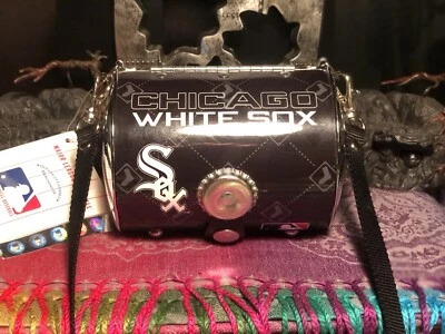 Chicago White Sox металлический сумочки, наплечная сумка, округлый Cary чехол - 2008 новый из старых запасов MLB - Изображение 1 из 4