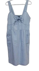 Vestido vaquero cambray Millennium para mujer azul ligero talla 1X - Imagen 1 de 6