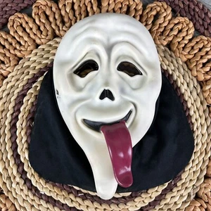Scream Mask Tongue Out Ghostface Wassup Scary Movie Easter Unlimited Fun World - Picture 1 of 6