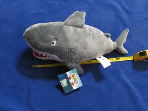 Kohls Gray Dude Shark Plush 15 Inch Stuffed Animal Toy New Ocean Kids Toy - Picture 1 of 5