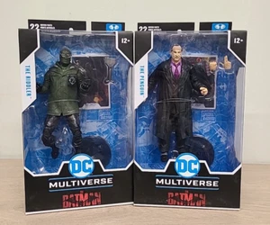 2 x DC Multiverse Movie 7" Figures The Batman Wave 2 The Penguin & Riddler - Picture 1 of 8