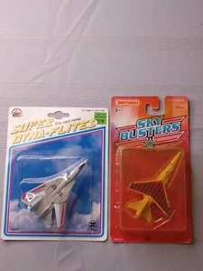 Matchbox Zlymex Sky Busters Super Dyna-Flights lot of 2 diecast military planes - Picture 1 of 5