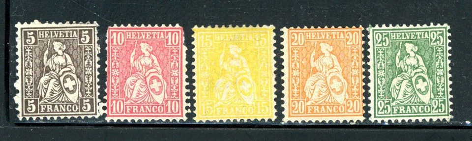 Switzerland Scott # 60 - 65 - MH - CV=$18.60 - Image 1 of 1