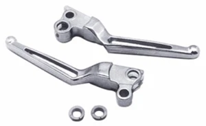 Chrome Slotted Lite Glide Clutch Brake Lever Set For 82-95 Harley XL FXD 43016 - Foto 1 di 1