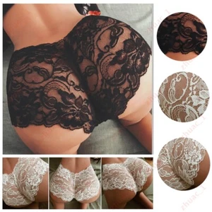 Women's Sexy French Lace Knickers Ladies Boxer Underwear Shorts Panties Gifts - Picture 1 of 12