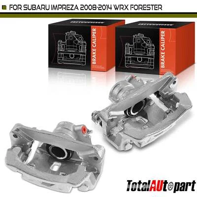 Pinza de freno de disco 2 piezas con soporte laterales traseros para Subaru Forester Impreza WRX Foto 1 de 4