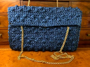BORSA IN RAFIA ALL'UNCINETTO - Foto 1 di 7