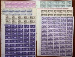 US #838//1001 Assorted 1938-1951 3c Sheets (8).  MNH F (BCV $141) - Picture 1 of 12