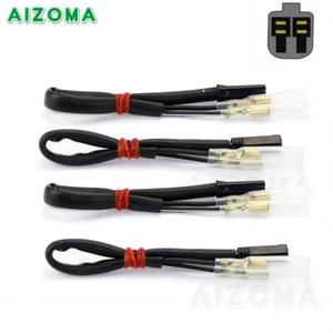4pcs Motorcycle Indicator Wire Adapter Plug Connector For Suzuki GSX R600 SV650 - Picture 1 of 8