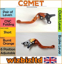 Kawasaki ZX-7RR 1991-2003 [Folding Short Orange] [Comet Adjustable Race Levers]