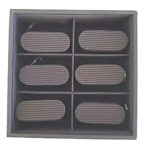 Caja de Cuero de Lujo para 6 Organizador de Colección de Relojes/Joyas 7.5×7.5×3 Nuevo - Imagen 1 de 9
