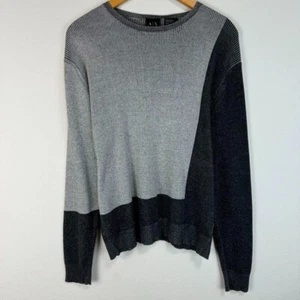 ARMANI EXCHANGE Knit Sweater Vintage Street Size M Gray - Picture 1 of 6
