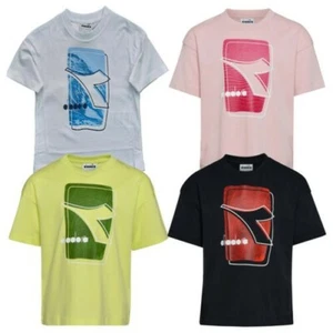 DIADORA Ju. T-Shirt Ss Elements Jersey Garçon Fille Unisexe Coton 102.177118 - Picture 1 of 13